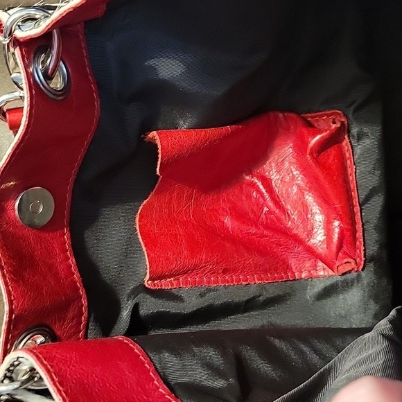 Maurizio TAIUTI 1990s Punk Leather Zebra Print Bucket Mobwife Tote Bag - Picture 8 of 8